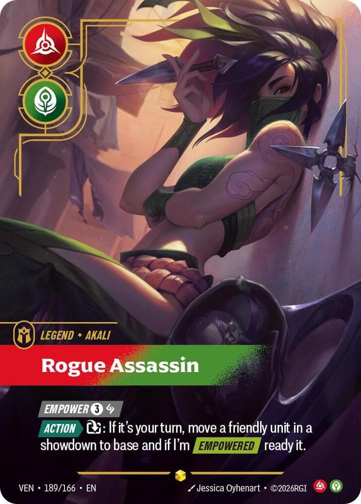 Akali, Rogue Assassin (Overnumbered) (VEN) #189