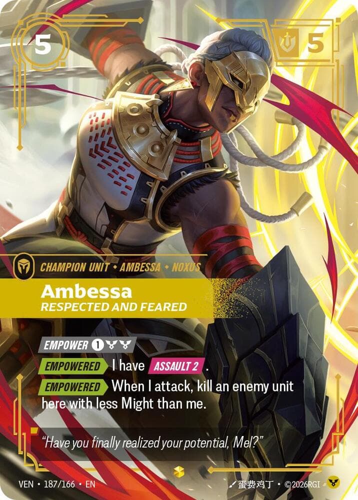 Ambessa, Respected and Feared (Overnumbered) (VEN) #187