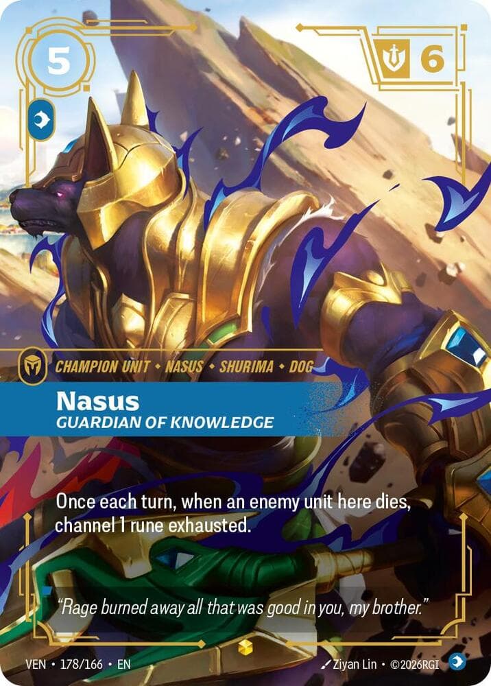Nasus, Guardian of Knowledge (Overnumbered) (VEN) #178