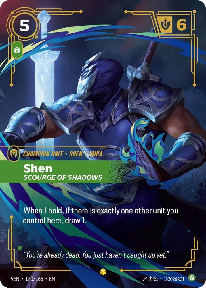 Shen, Scourge of Shadows (Overnumbered) (VEN) #170