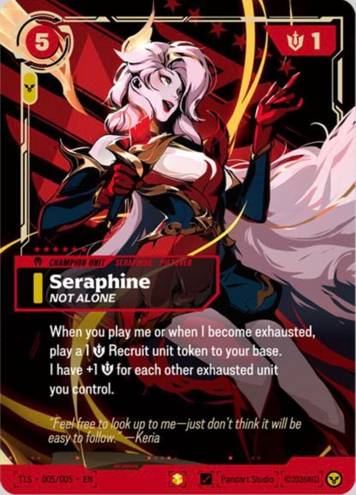 Seraphine, Not Alone (T1 Worlds Champion Signature Edition Bundle) (Keria) #T1S 005