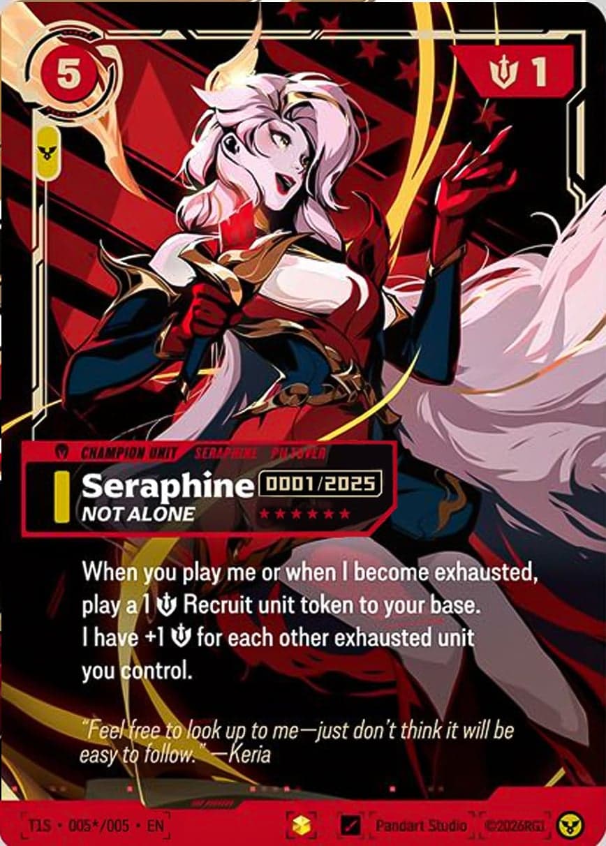 Seraphine, Not Alone (T1 Worlds Champion Signature Edition Bundle) (Serial Numbered) (Keria) #T1S 005 · English